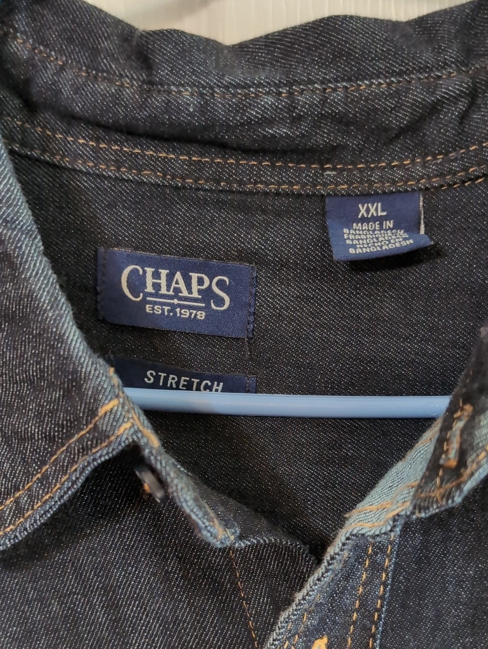 Chaps Men's Dark Blue Denim Jeans